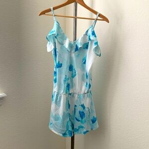 Kate Spade sz M Dream A Little Dream charmeuse sleep romper EUC pixie fairycore